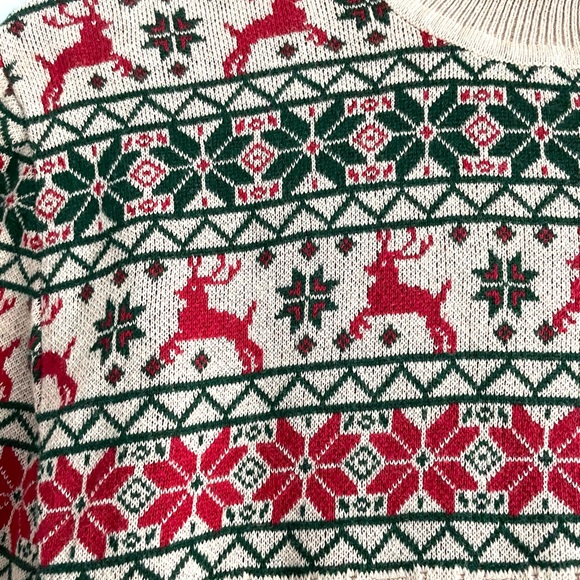 ASOS Christmas Deer Fair Isle Turtleneck Sweater - Picture 4 of 9